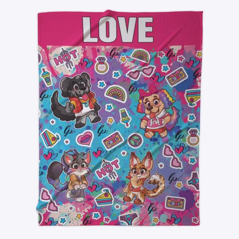 LOVE - LP Twinkle Pets Blanket